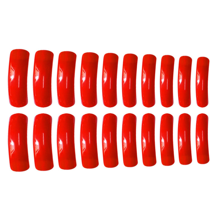 Stilvolle Lange Spitzen Acrylnagelvergrößerungen Karnz
