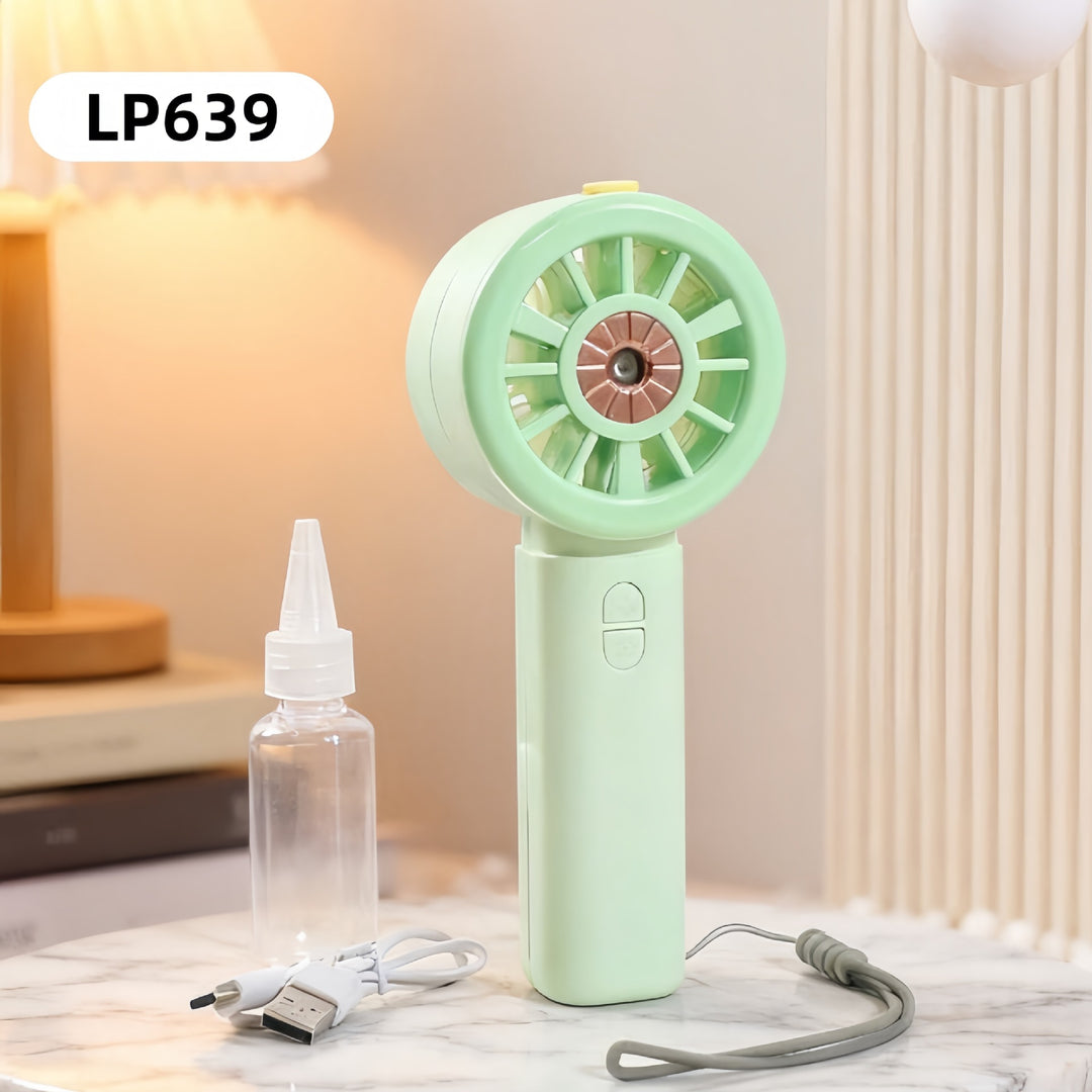 Damen Tragbarer Sprühventilator mit USB-Anschluss und mehrstufiger Geschwindigkeitsregelung Karnz
