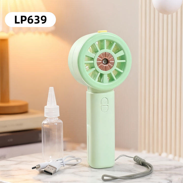 Damen Tragbarer Sprühventilator mit USB-Anschluss und mehrstufiger Geschwindigkeitsregelung Karnz