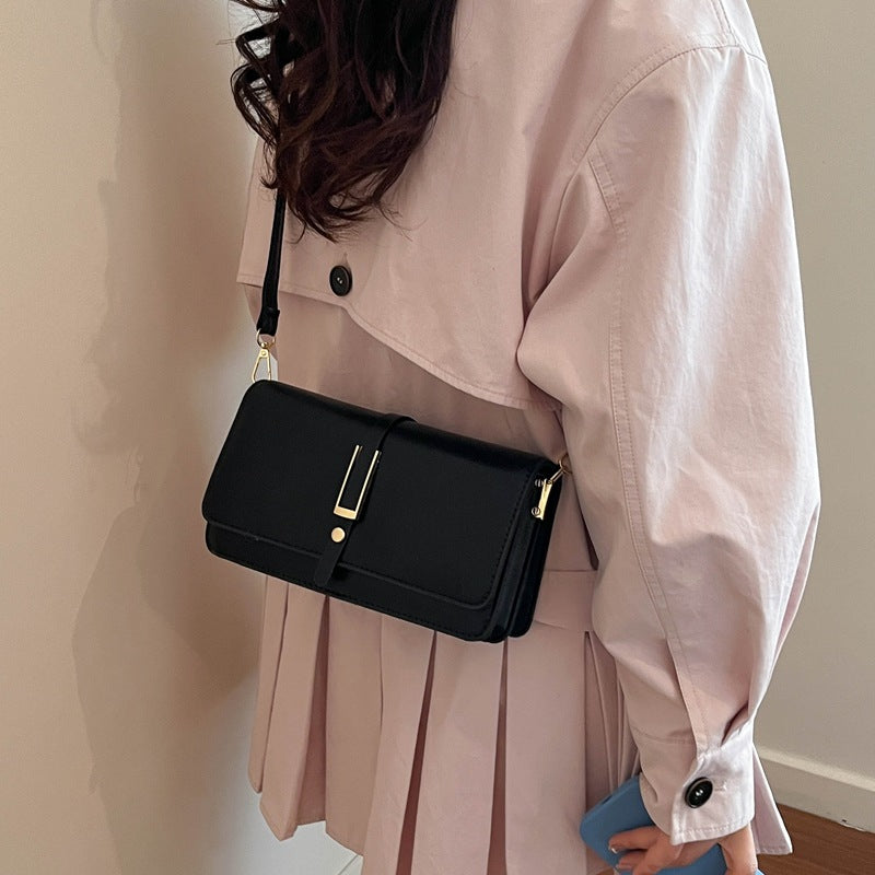 Leder Crossbody Clutch