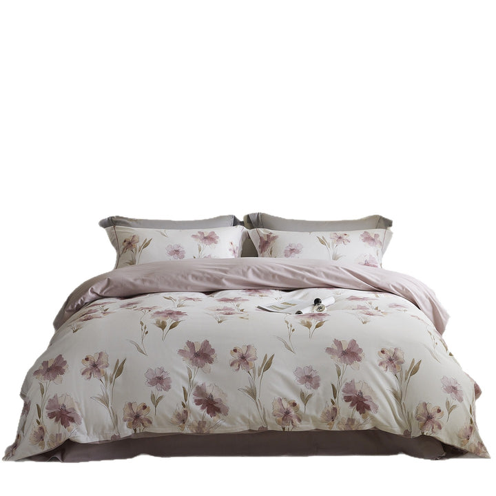 Ombre gestreiftes Baumwollsatin Bettbezug-Set
