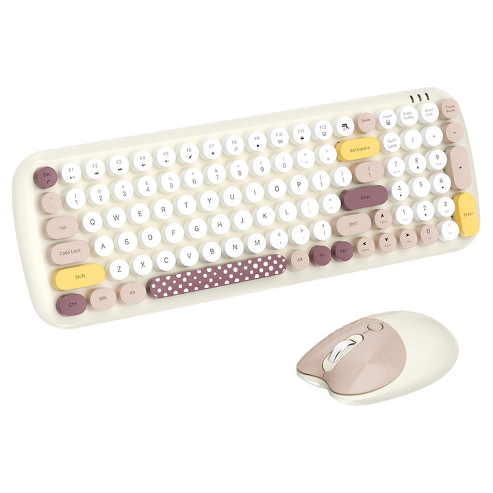 Retro-inspiriertes kabelloses Tastatur- und Mausset Karnz