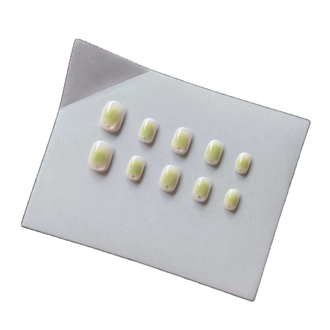Elegantes Gradient Press-On Nail Art Set mit Sternakzenten