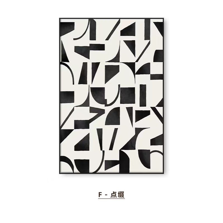 Abstracte Figuren Kunstdruck