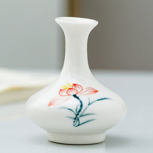 Elegante Blumen Porzellanvase