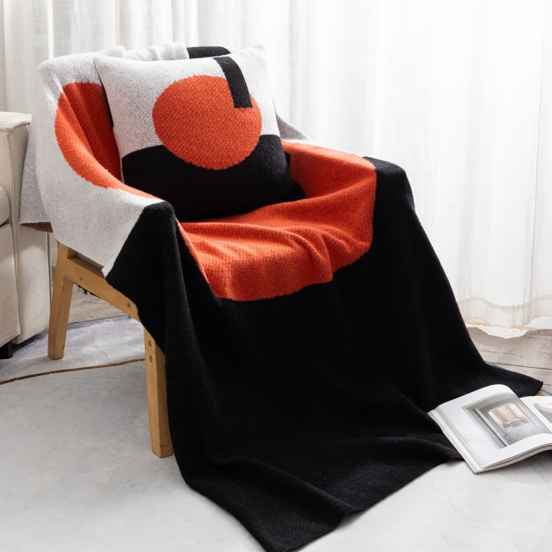 Moderne abstrakte Wurfdecke