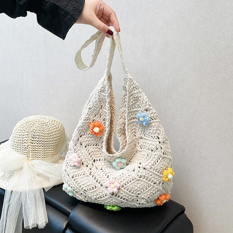 Ethisch Hergestellter Handgewebter Häkel-Tote-Bag Karnz