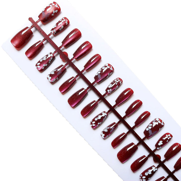 Premium Floral Press-On Nagelkunst Kollektion