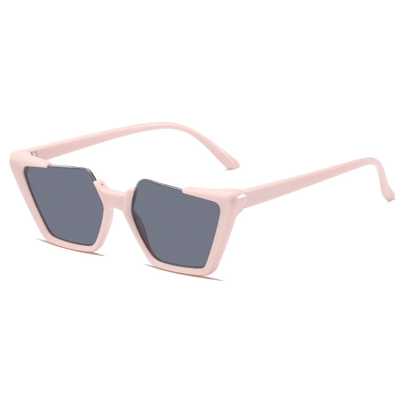 Damen moderne und stilvolle asymmetrische Sonnenbrille Karnz