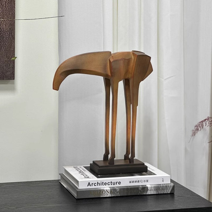 Zeitgenössische abstrakte Holzskulptur