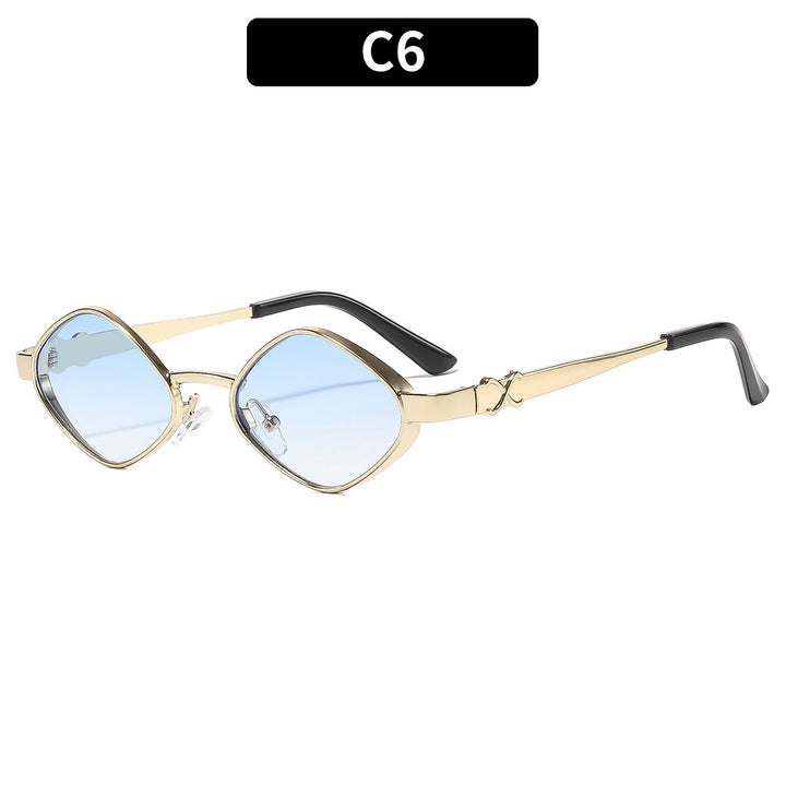 Geometrische retro-inspirierte Sonnenbrille