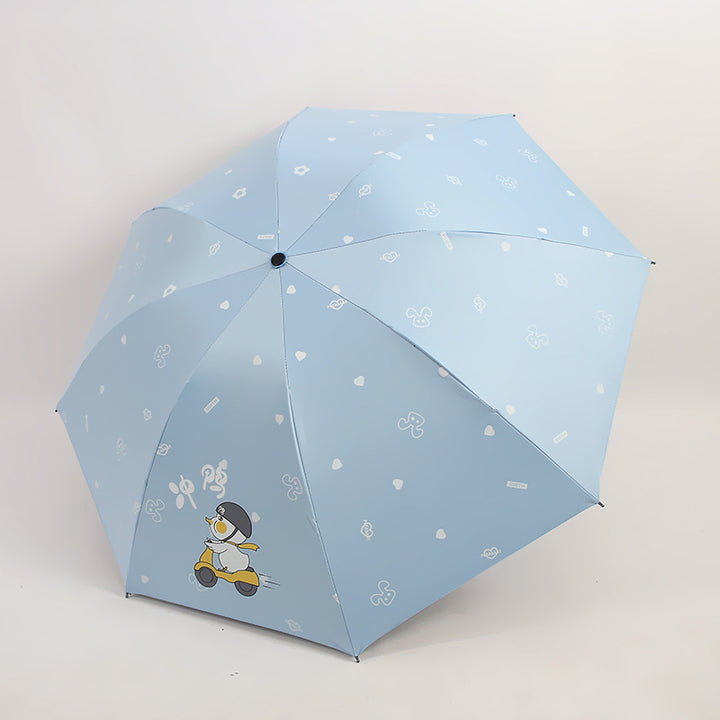 Damen Falt-Regenschirm mit verspieltem Tiermotiv Karnz