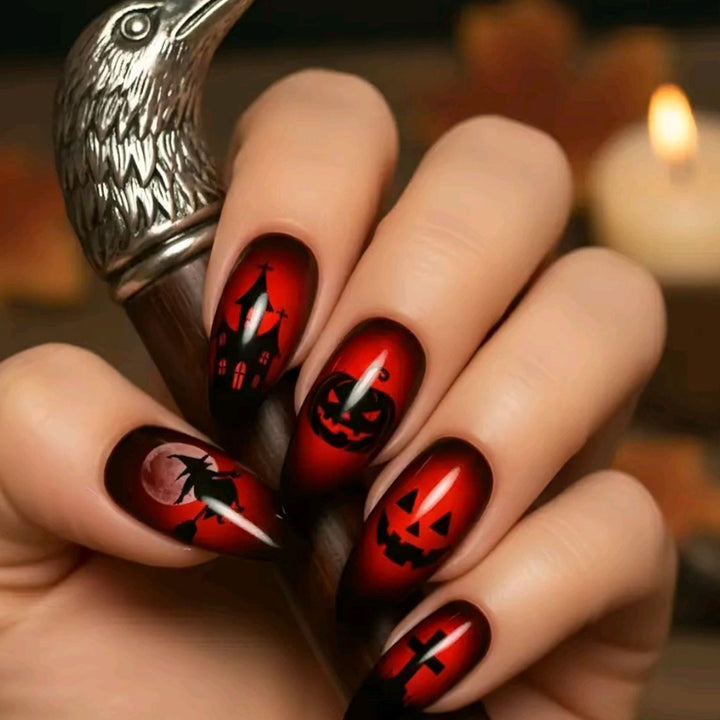 Halloween-Themen Gothic Nail Art Karnz
