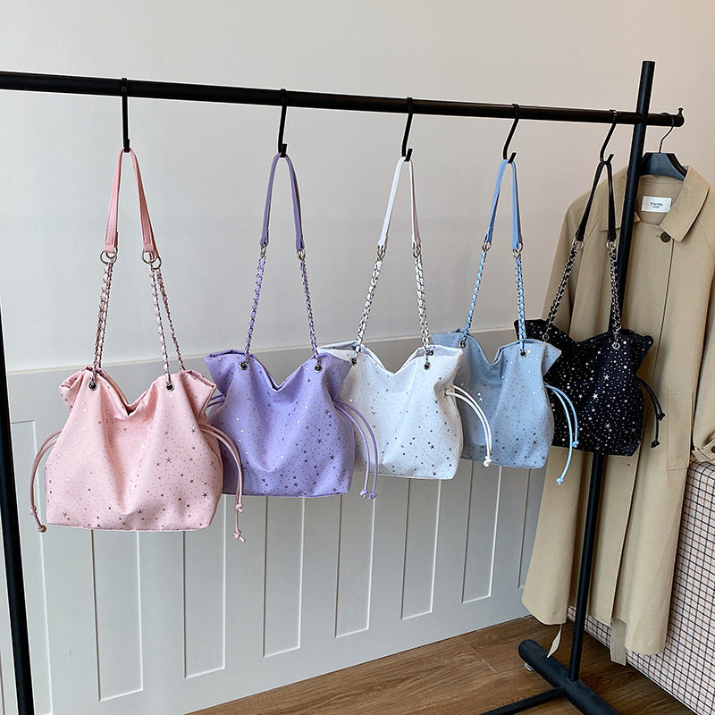 WoStylish Zugband Schultertasche Karnz