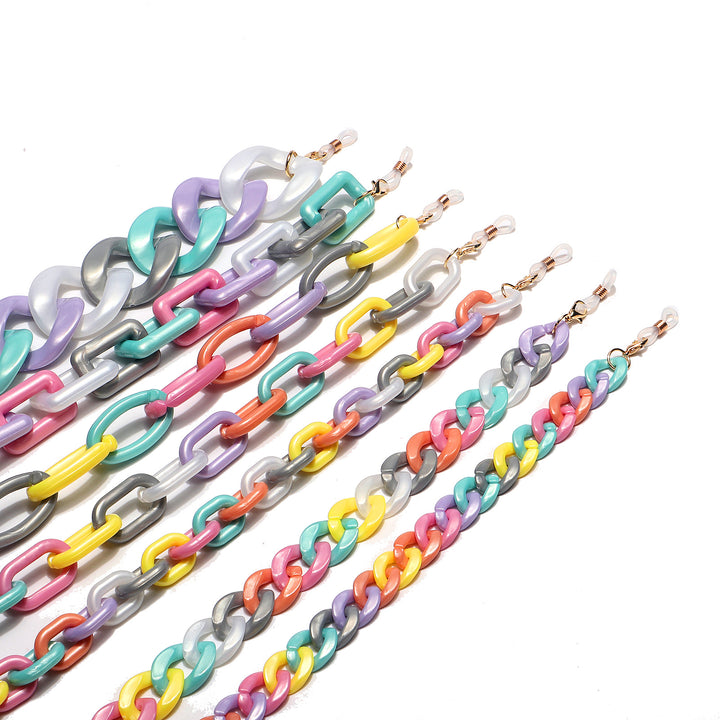 Bunte Chunky Brillen Kette Karnz