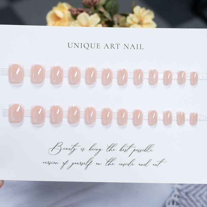 Elegantes französisches Spitzen-Acryl-Nageldesign