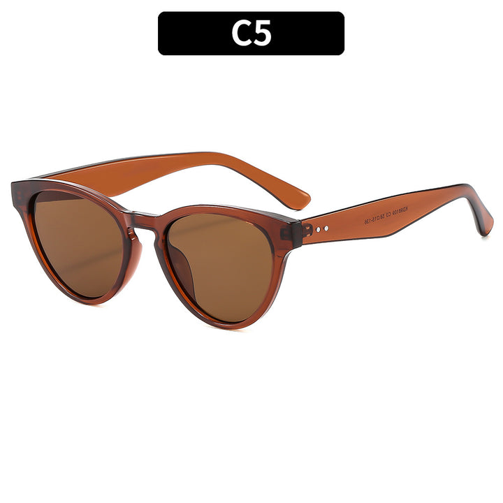 Vintage-inspirierte Katzenaugen-Sonnenbrille Eleganter Stil