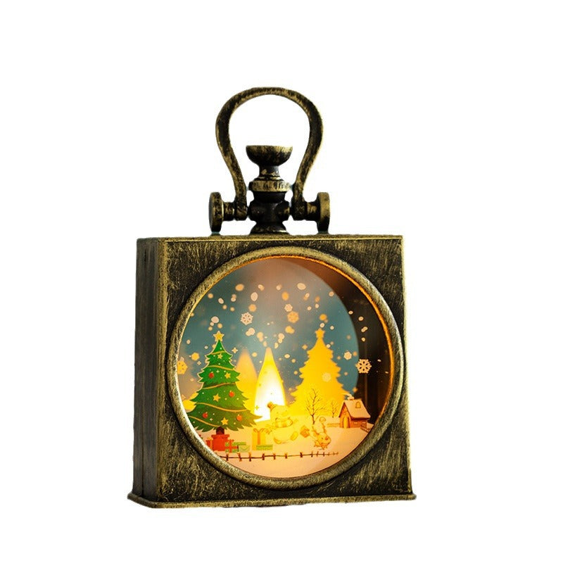Dekorative Weihnachtslaterne mit LED-Beleuchtung