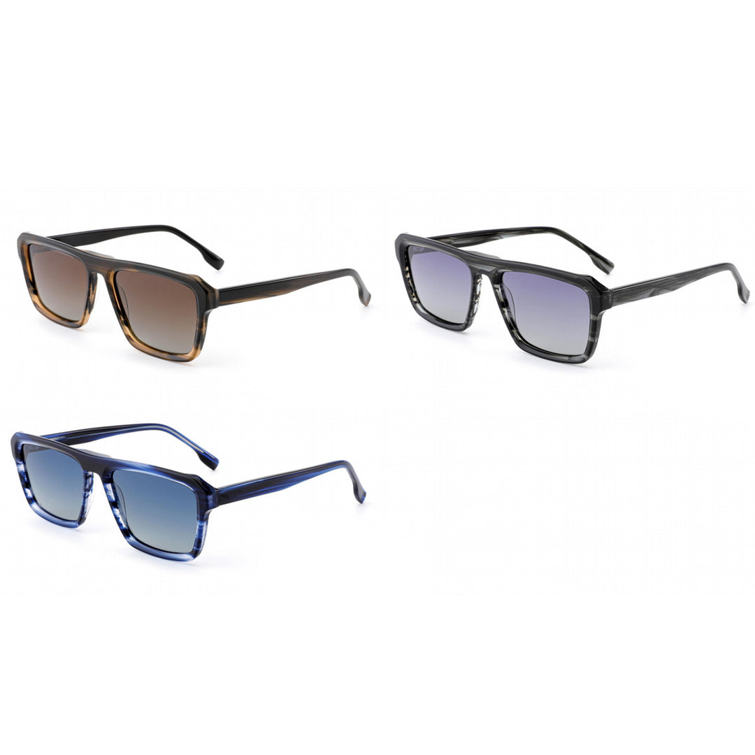 Damen modische Sonnenbrille mit modernem, breiten Rahmen und hochgradigem UV-Schutz Karnz