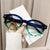 Damen modische Sonnenbrille mit klarem und strukturiertem Rahmen Karnz