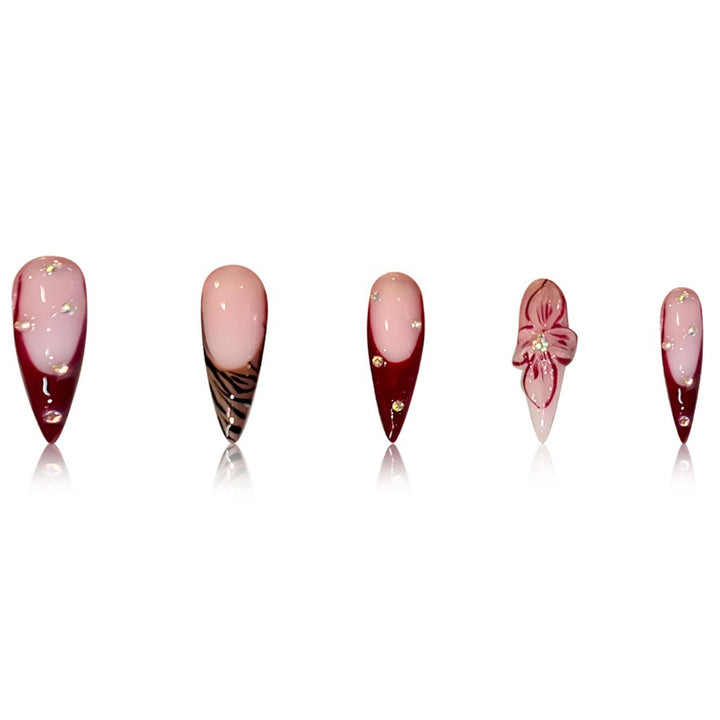 Premium Abstract Nail Art Extensions Karnz