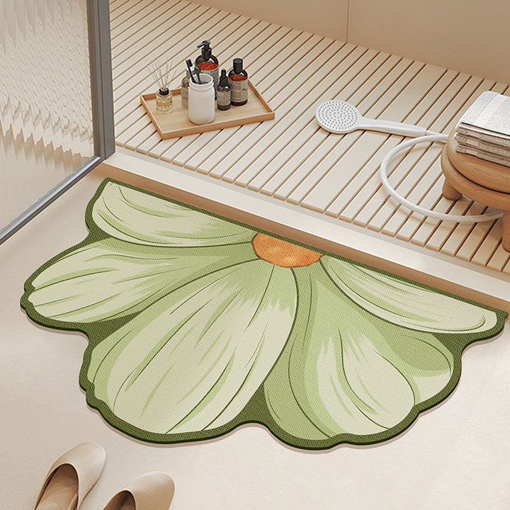 Blumenförmige Badematte