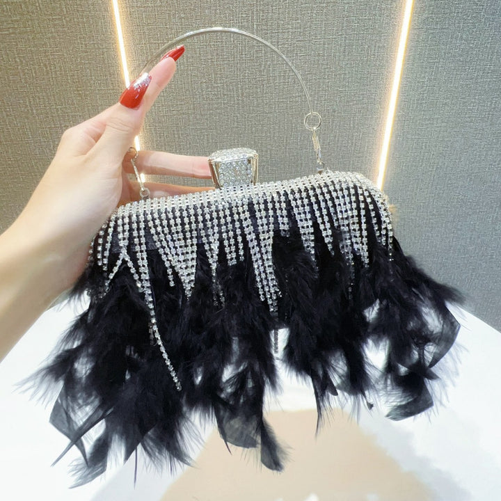Feder-Beschmückte Abend-Clutch