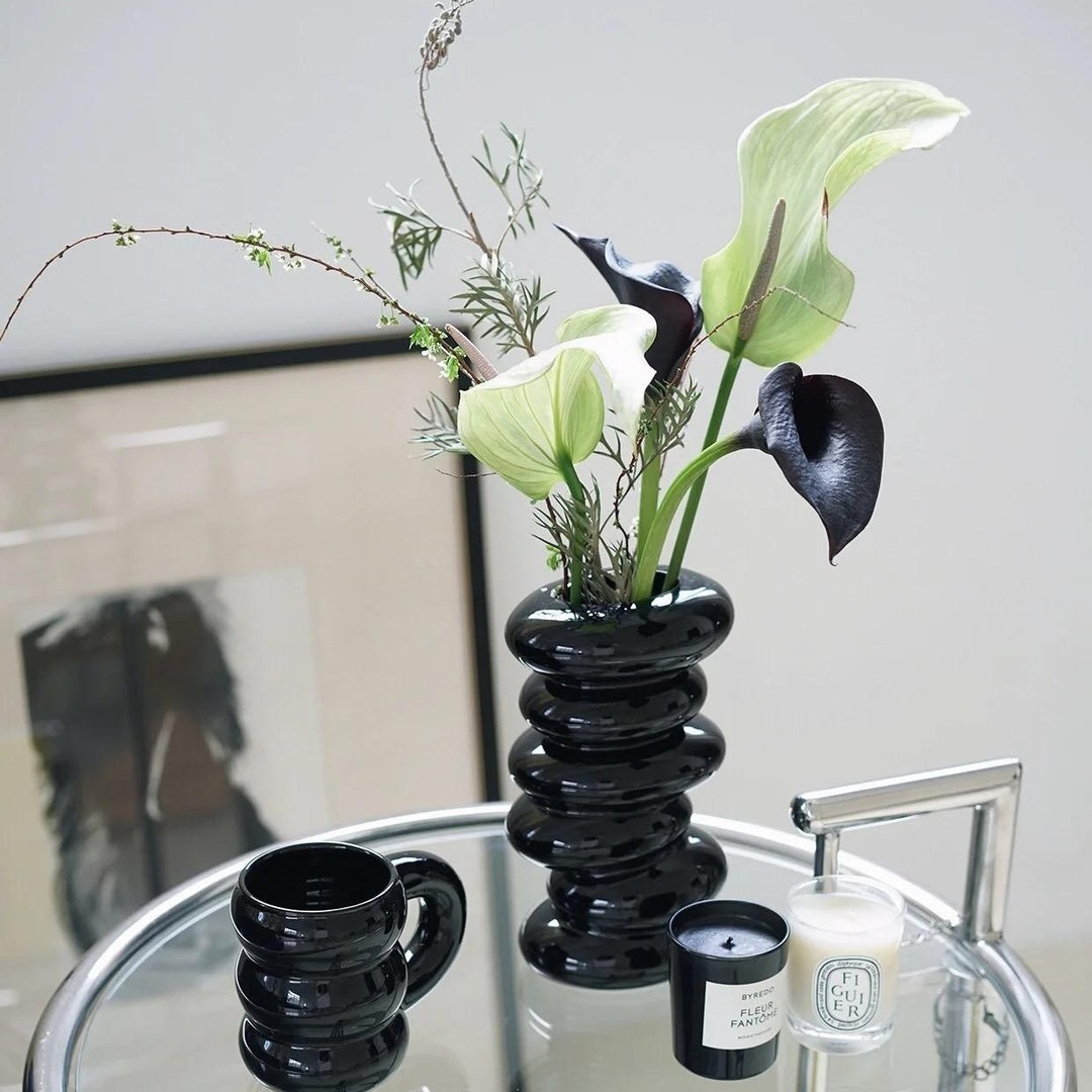 Künstlerische Spiral Keramikvase