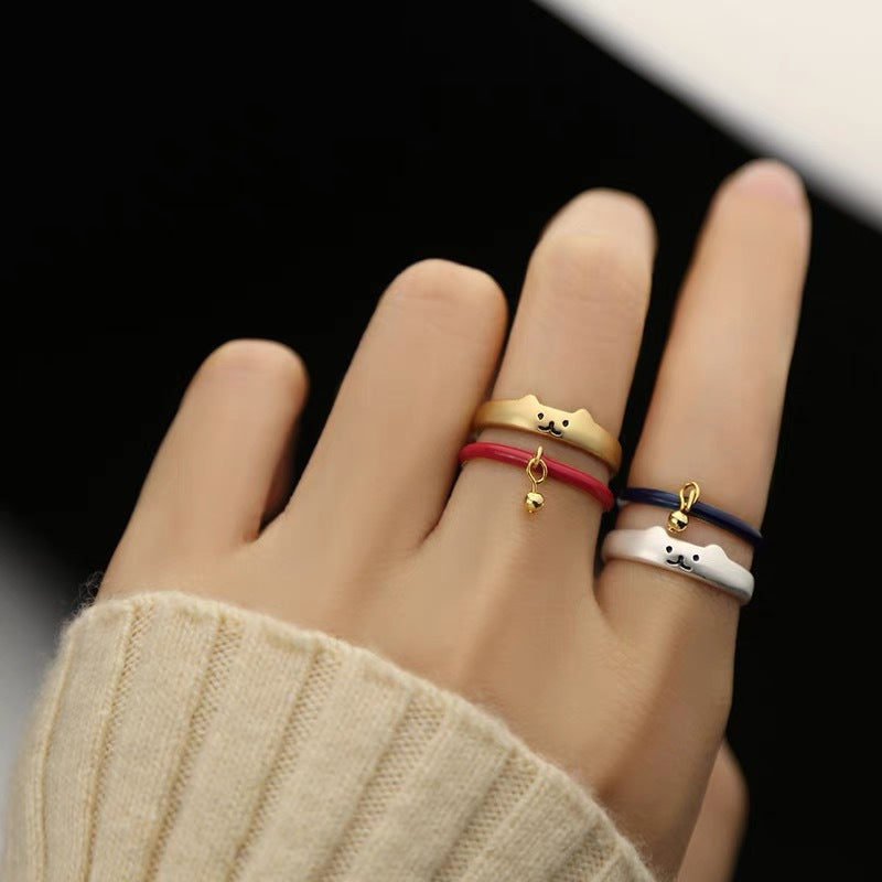 Süßes Tierpfoten-Ring-Set Karnz