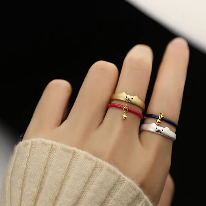 Süßes Tierpfoten-Ring-Set Karnz