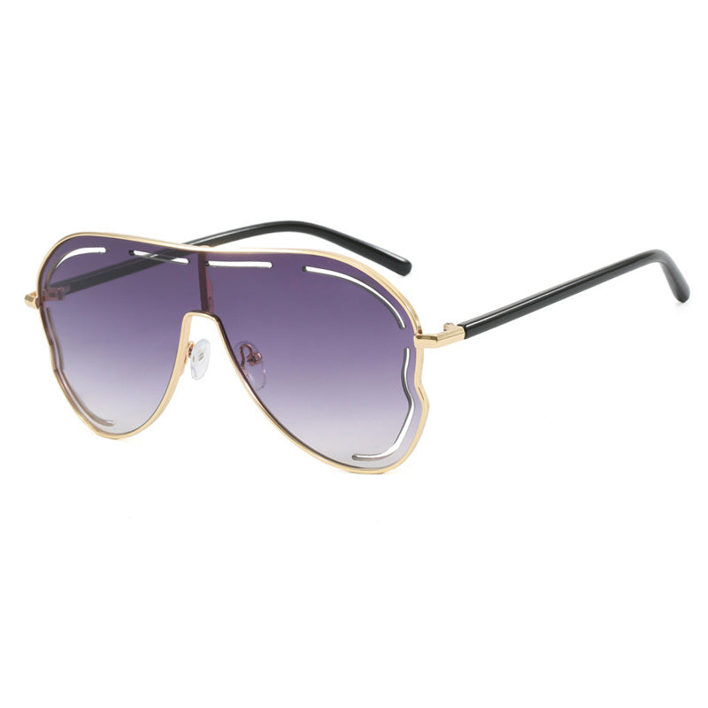 Damen luxuriöse Piloten-Sonnenbrille mit modernem Rahmen Karnz