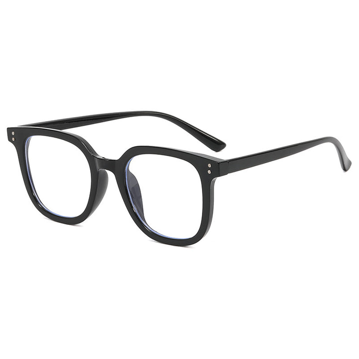 Damen quadratische Designerbrille mit dickem Rahmen und elegantem Profil Karnz