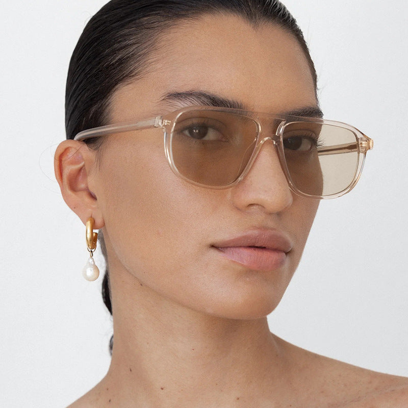 Damen modische Sonnenbrille im eleganten Quadratdesign Karnz