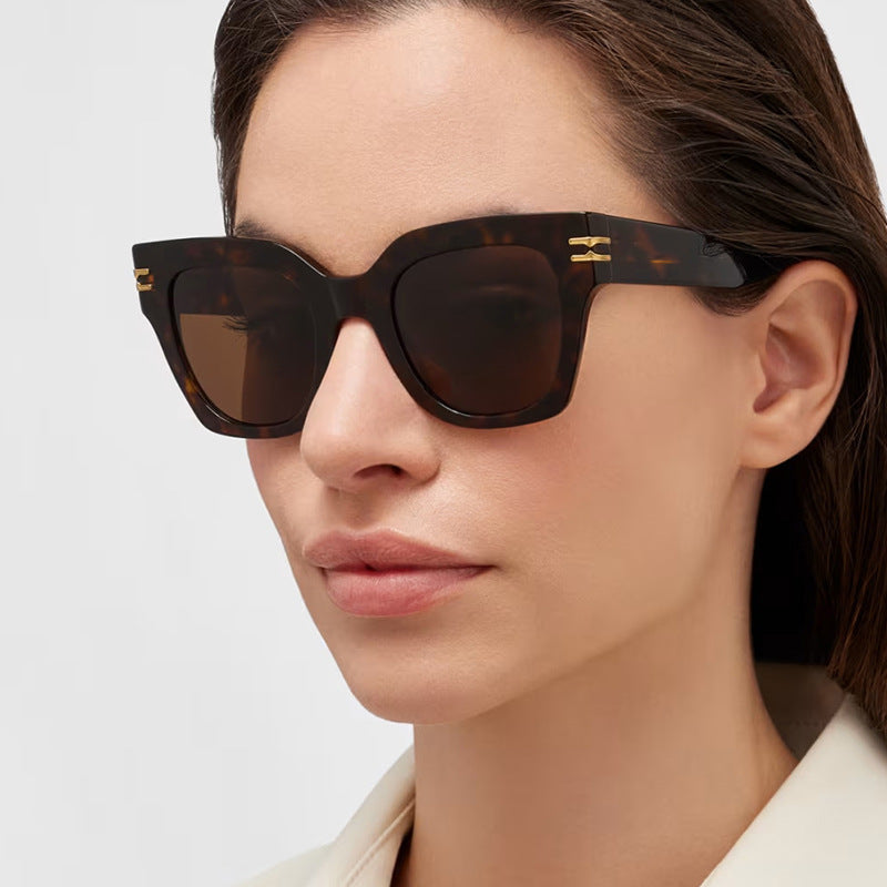 Damen modische Sonnenbrille mit eleganten Akzenten Karnz