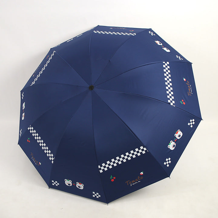 Damen Falt-Regenschirm mit kreativen Tiermotiven Karnz