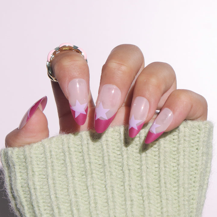 Star-Detail Stiletto Press-On Nails Karnz