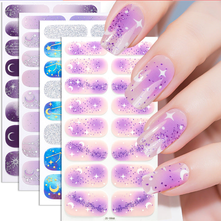 Sternen Ombre Nagel Wraps