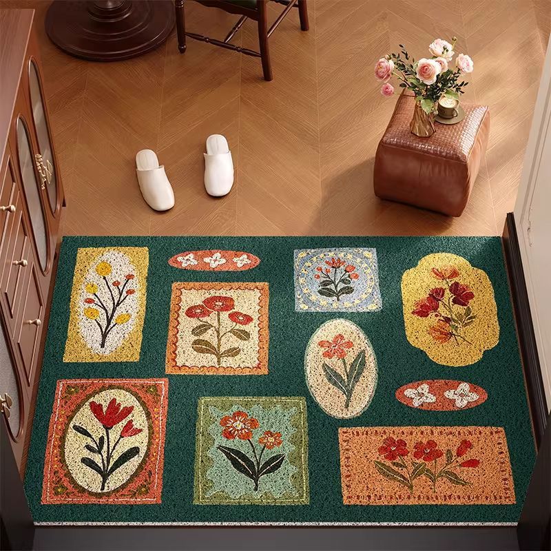 Vintage Floral Pattern Willkommenmatte