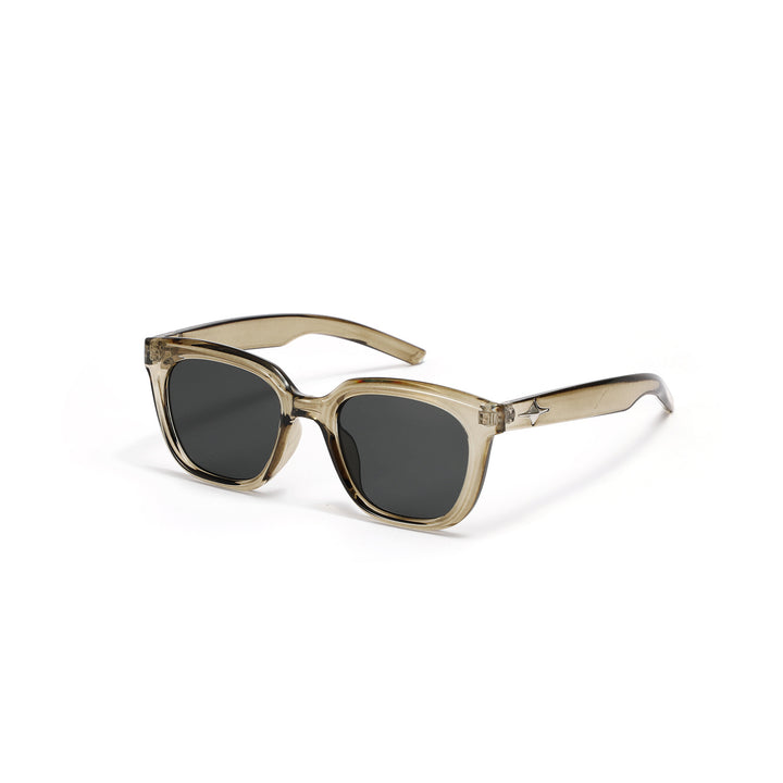 Damen modische transparente Sonnenbrille mit schmalem Rahmen und UV-Schutz Karnz