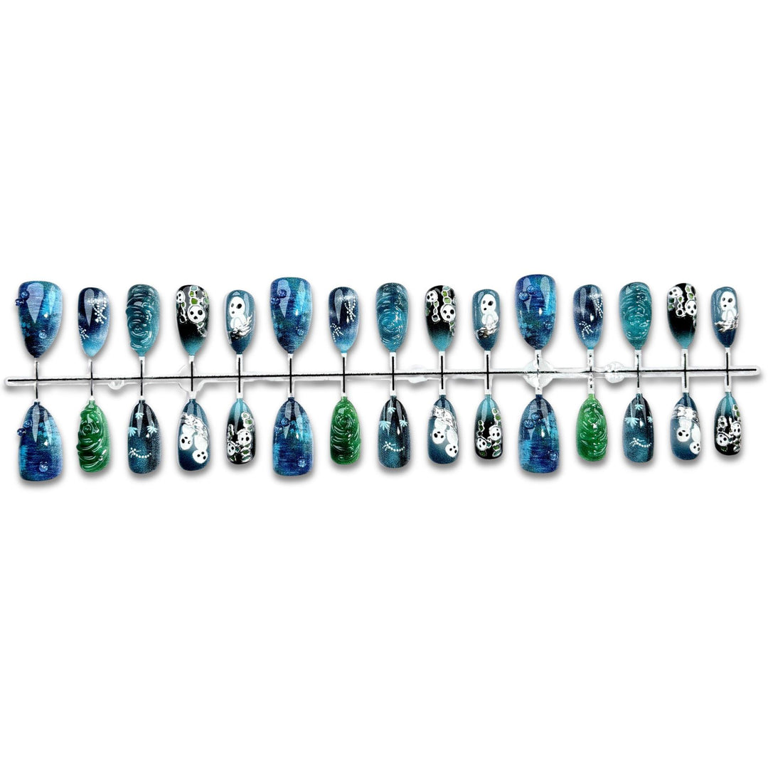 Kreatives Halloween-Themen Druck-Nagelset