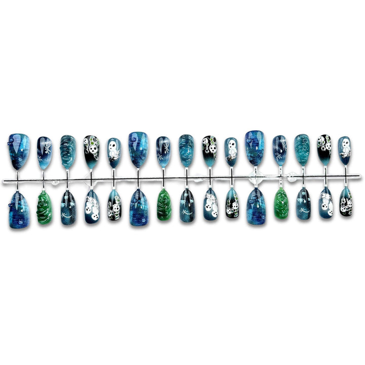 Kreatives Halloween-Themen Druck-Nagelset