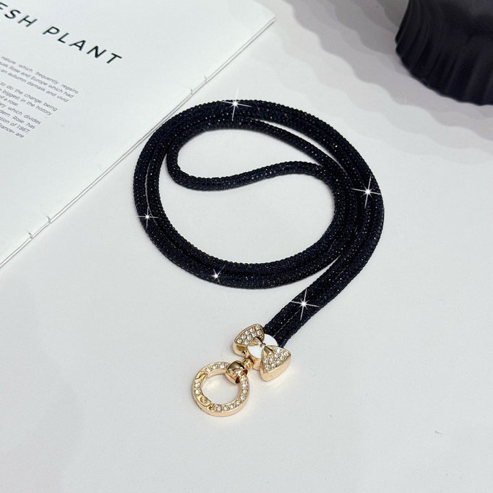 Elegante Strass-Brillen Kette Karnz