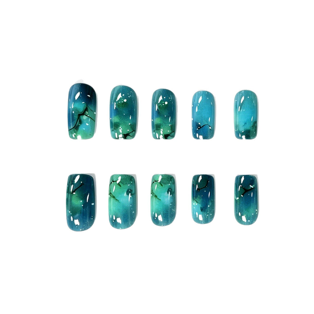Künstlerisch vom Ozean inspirierten Nail Art Karnz