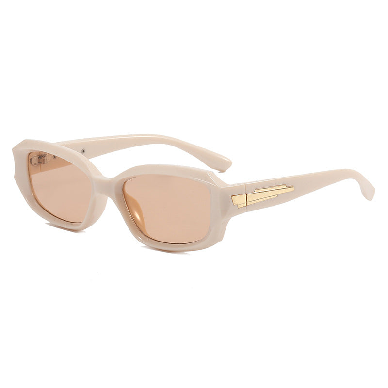Damen modische Oversized-Sonnenbrille mit einzigartigem Rahmen Karnz