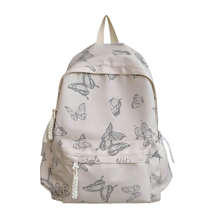 Elegante Schmetterlingsdruck Rucksack Karnz