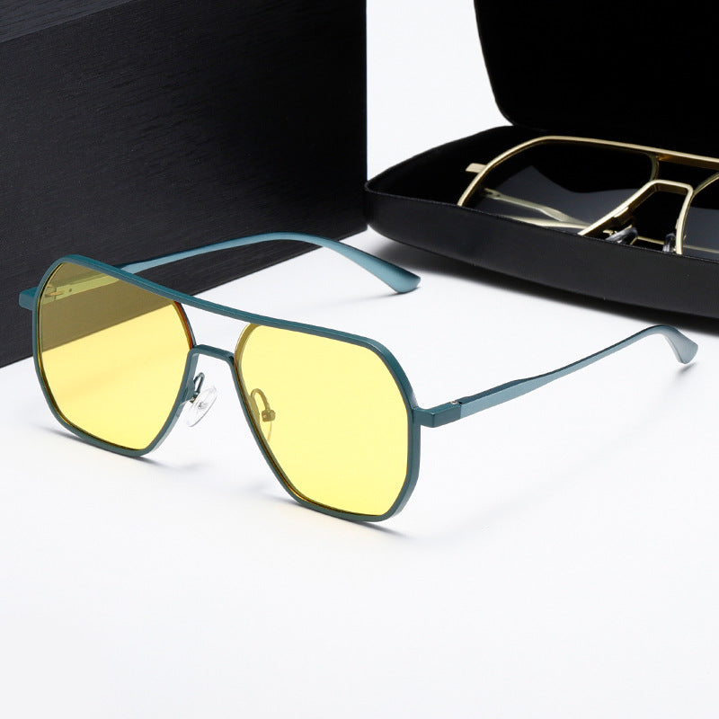 Damen Innovative modische Sonnenbrille mit rechteckigem Rahmen Karnz