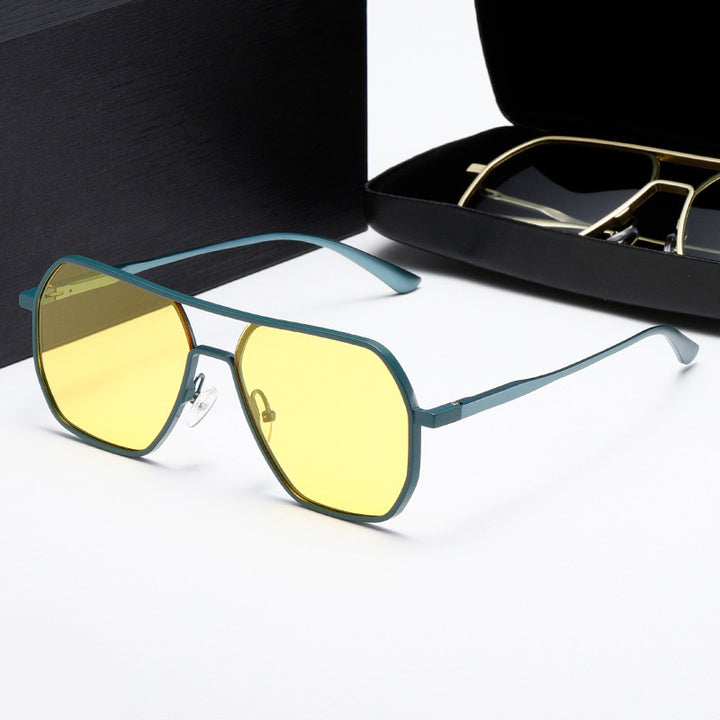 Damen Innovative modische Sonnenbrille mit rechteckigem Rahmen Karnz