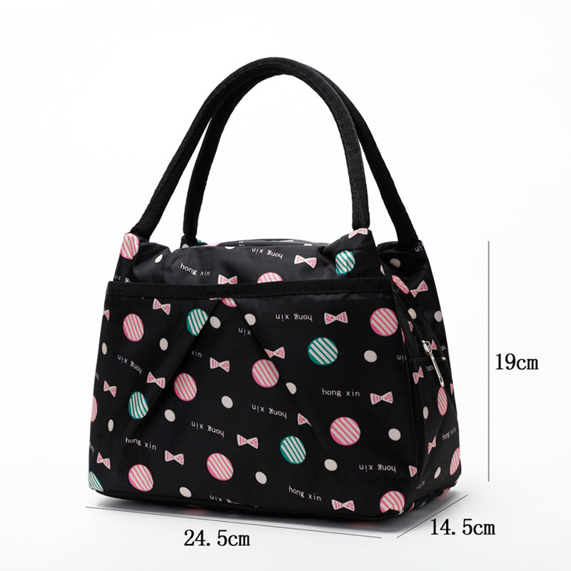 Blumige isolierte Lunch-Kühltasche Karnz