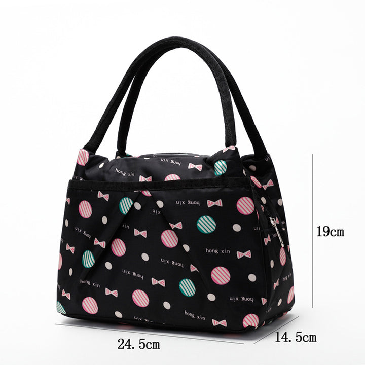 Blumige isolierte Lunch-Kühltasche Karnz