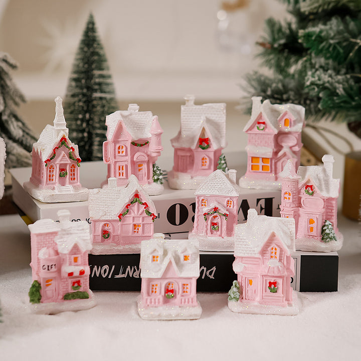 Beleuchtetes Weihnachtsdorf Haus Deko Karnz